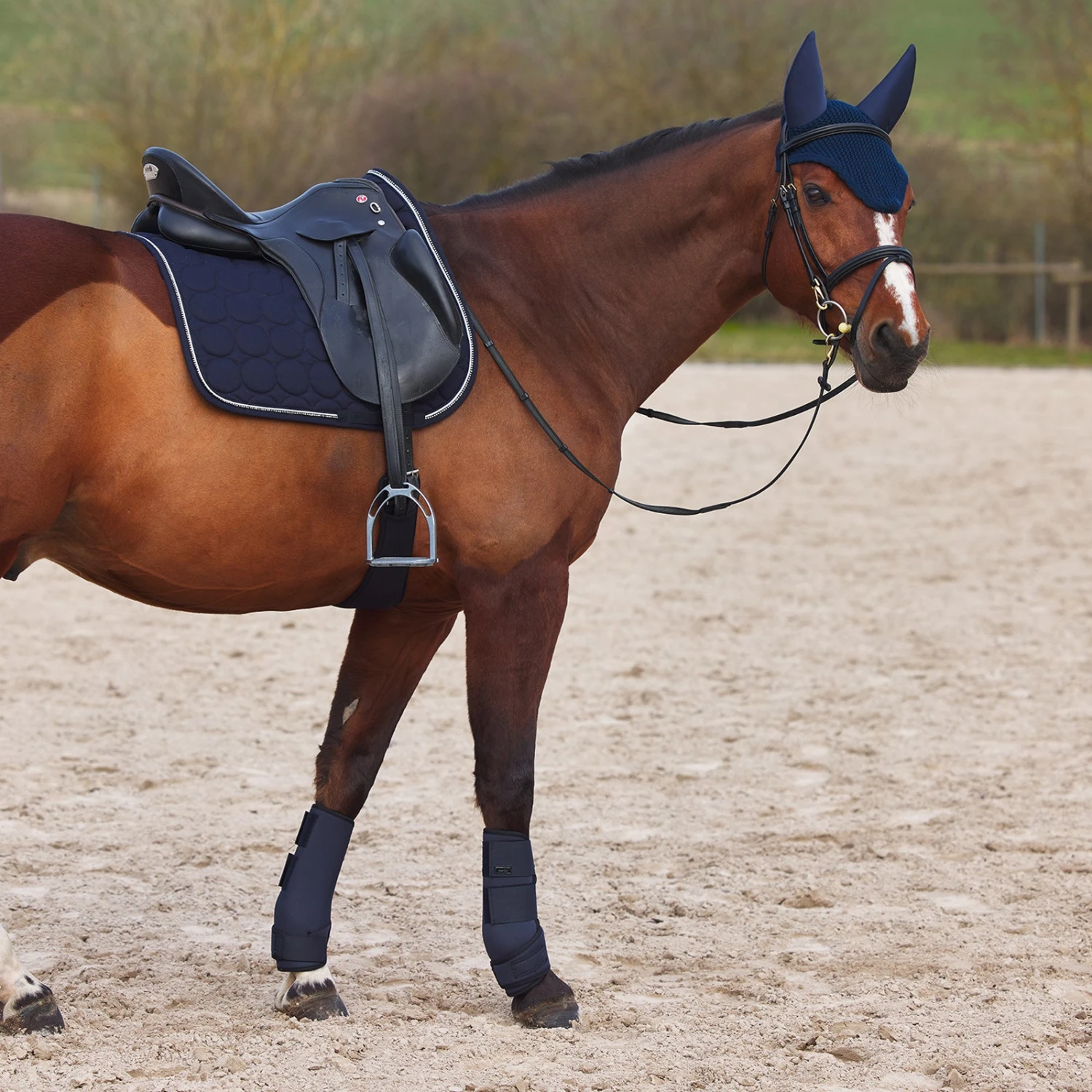 Horze Marquess Silent Ear Net - VARIOUS COLOURS - Image 4