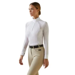 Ariat Women's Sunstopper 2.0 Show Top - WHITE/OSCAR