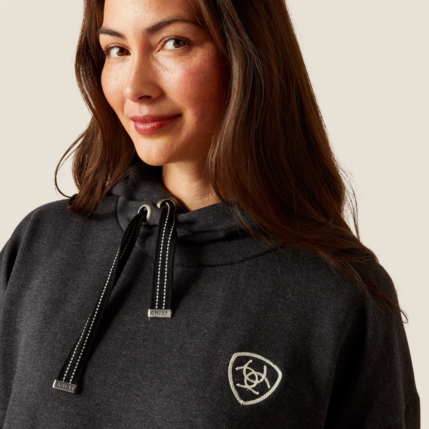 Ariat Rabere Hoodie Sweatshirt - CHARCOAL - Image 2