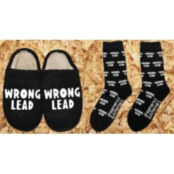 Dreamers & Schemers Slipper And Sock Combo - WRONG LEAD