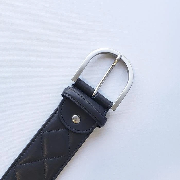 Tailored Sportsman Quilted Belt - NAVY