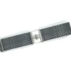 Bedford Jones Belt - Grey Glen Plaid With Silver Surcingle 2.0"