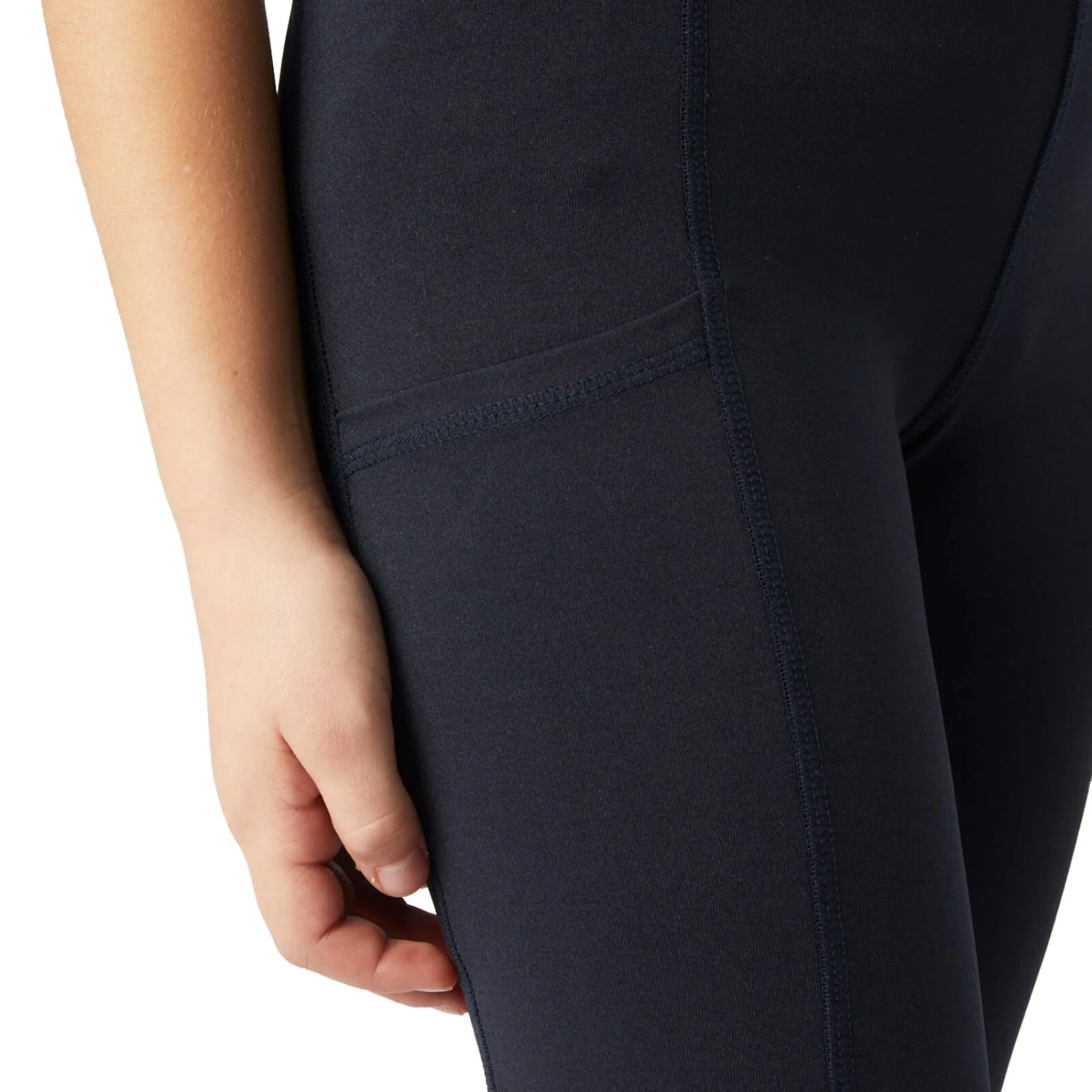 Horze Yana Kids Knee Patch Tights - DARK NAVY - Image 5