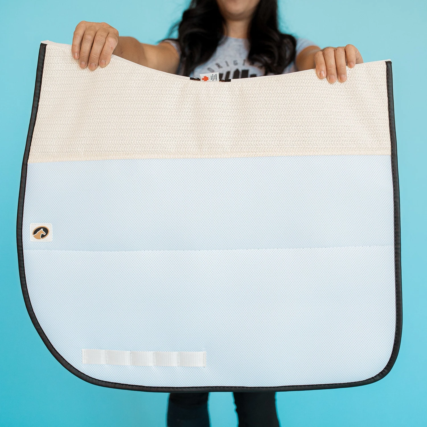 EcoGold BREEZE Dressage Saddle Pad - BLACK - Image 2