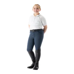 Equinavia Greta Kids Knee Patch Breeches - BLUE/NAVY