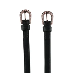 Horze Marseille Spur Straps With Crystal Buckle - ROSE GOLD