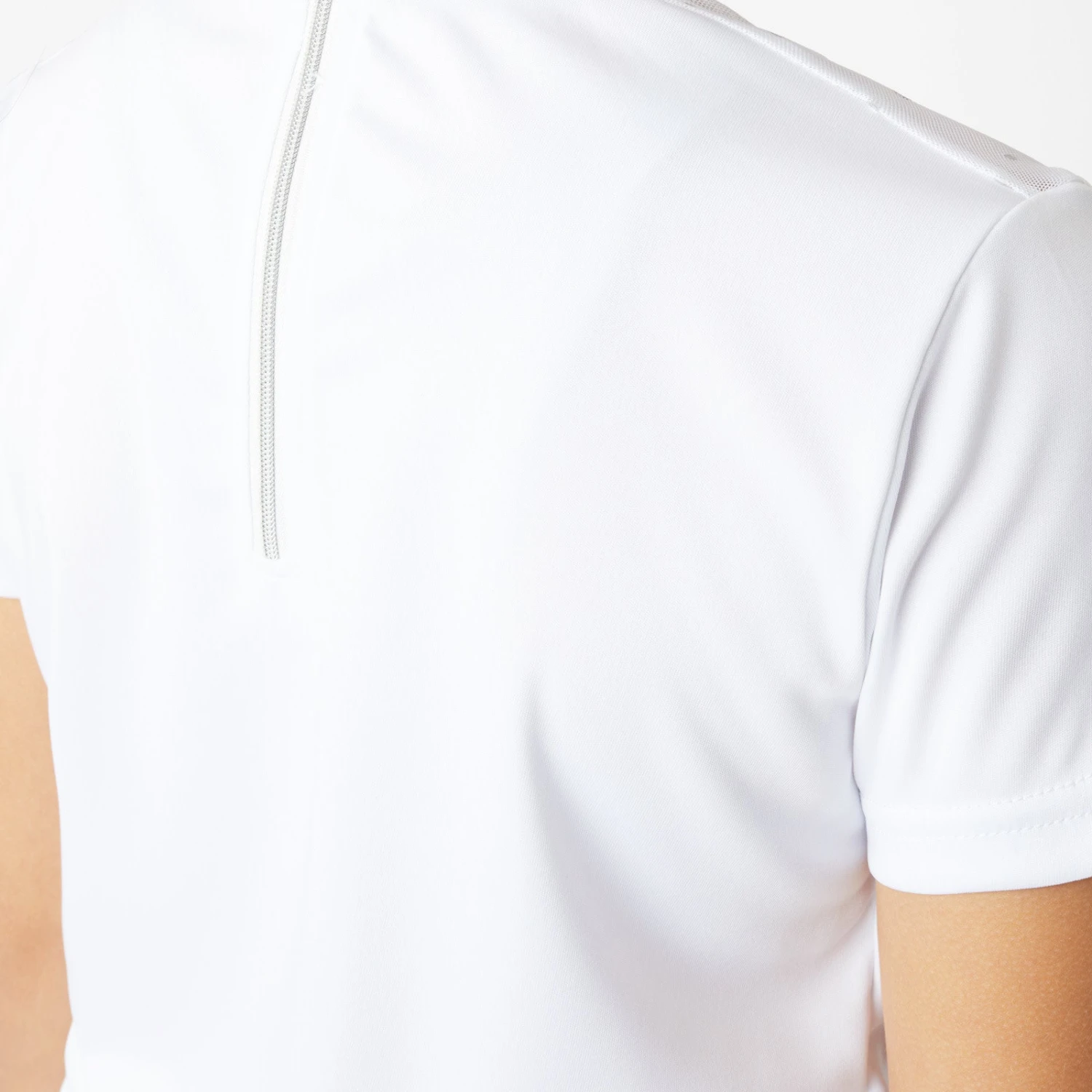 Horze Kaya Kids Show Shirt - WHITE - Image 4