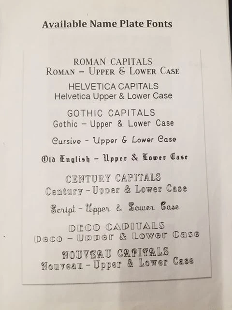 Nameplate, Plate #230 And #232 - Image 2