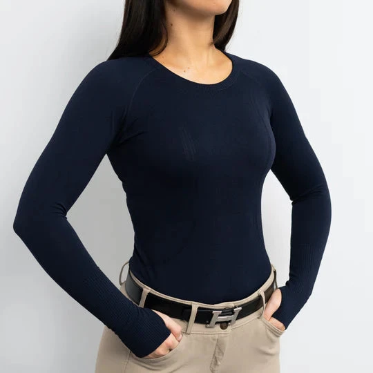 TKEQ Kennedy Seamless Long Sleeve - CLASSIC NAVY