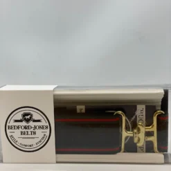 Bedford Jones Belt - Designer Stripes With Gold Surcingle 1.5"