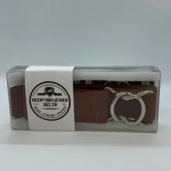 Bedford Jones Belt - Rust With Silver Swizzle 1.5"