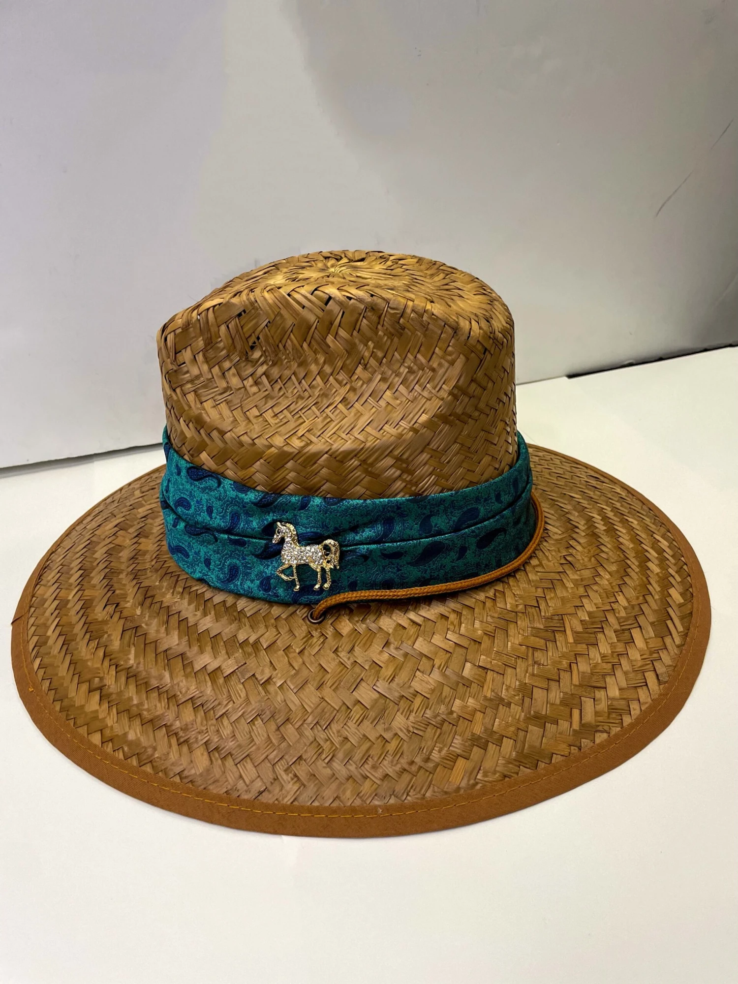 Riata Designs Original Hat - Tealand Blue Paisley - Image 2