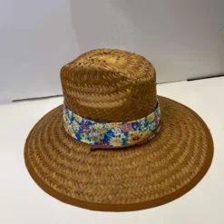 Riata Designs Original Hat - Blue Floral Design