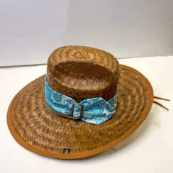 Riata Designs Original Hat - Light Blue Paisley