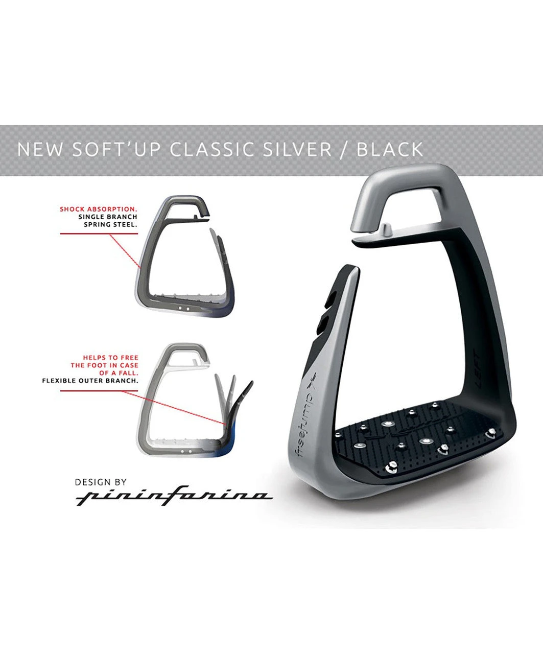 FreeJump Soft Up Classic Safety Stirrup - Various Colours - Image 3