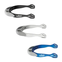Herm Sprenger FairRider Spurs - Round Flat Neck 20mm Silver
