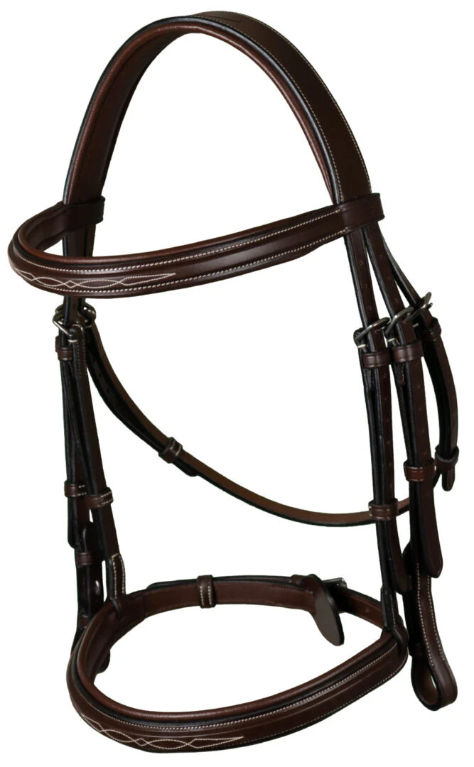 Dy'on US Hunter Collection Cavesson Noseband Bridle - Image 3