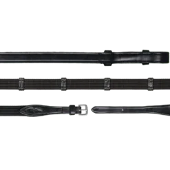 Dy'on Working Collection Web Reins With 9 Leather Loops - 5/8"