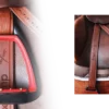 FreeJump Classic Wide Stirrup Leathers-Havana