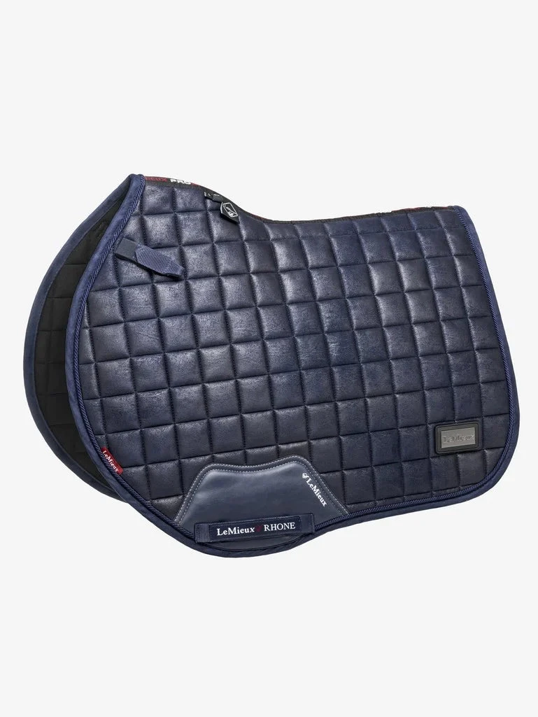 LeMieux RHONE Jumping Saddle Pad - VINTAGE NAVY - Image 2