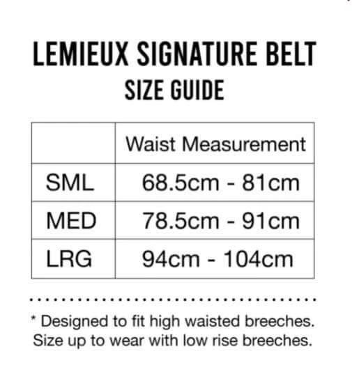 LeMieux Monogram Leather Belt - BLACK - Image 4