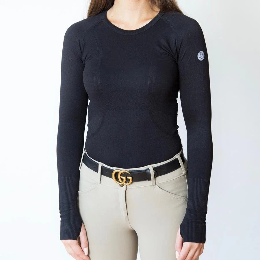 TKEQ Kennedy Seamless Long Sleeve - BLACK