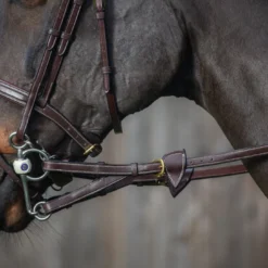 Dy'on D Collection 1/2" Converter Rubber Reins With 7 Leather Loops