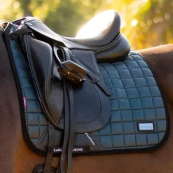 LeMieux RHONE Dressage Saddle Pad - PETROL BLUE