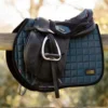 LeMieux RHONE EuroSquare Jump Saddle Pad - PETROL BLUE