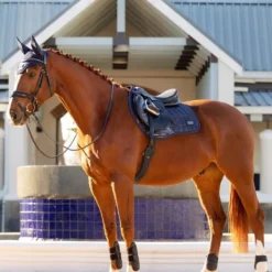 LeMieux RHONE Jumping Saddle Pad - VINTAGE NAVY