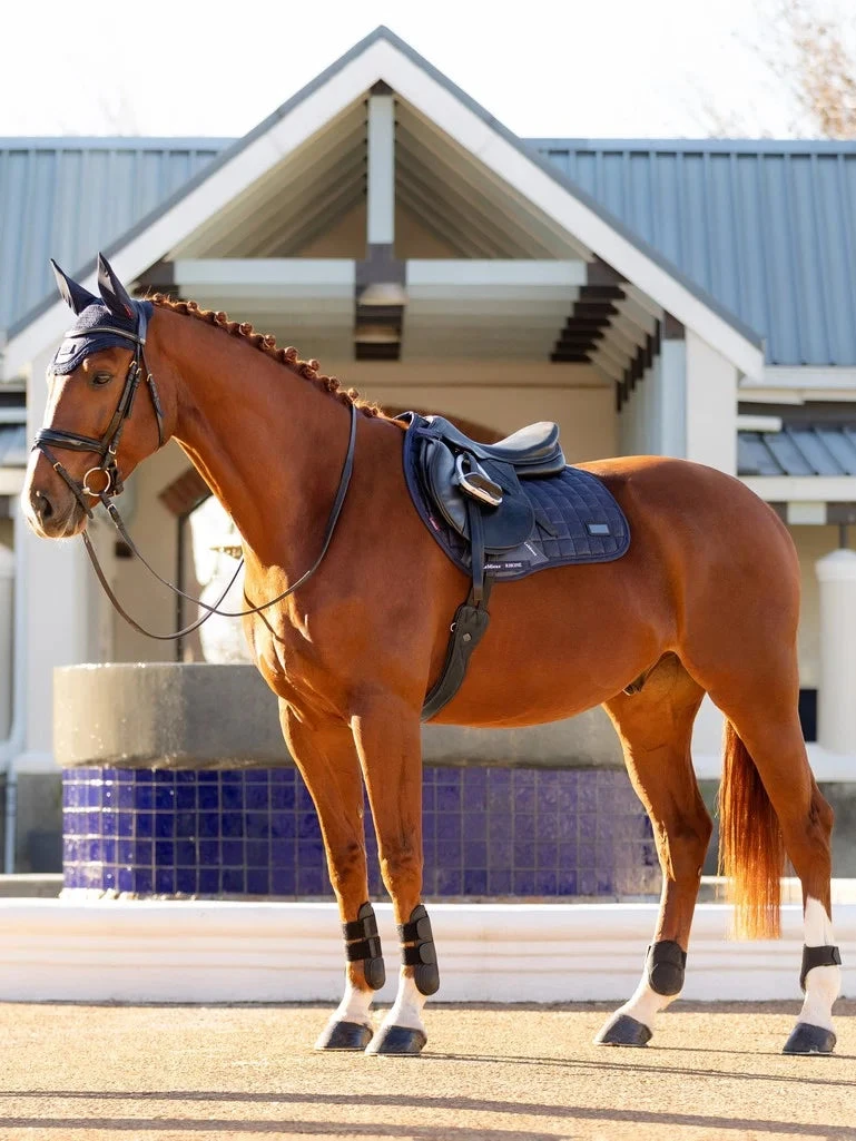 LeMieux RHONE Jumping Saddle Pad - VINTAGE NAVY