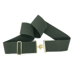 Bedford Jones Belt - Army Green W/ Gold Surcingle 2.0"