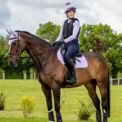 LeMieux Suede Close Contact Saddle Pad - WISTERIA