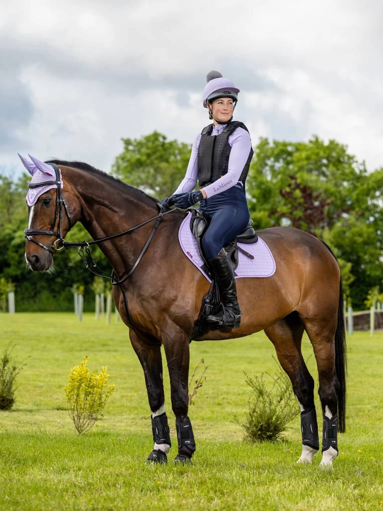 LeMieux Suede Close Contact Saddle Pad - WISTERIA